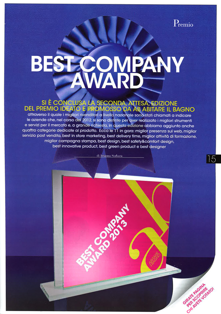 Присуждение премии Best Company Award 2013