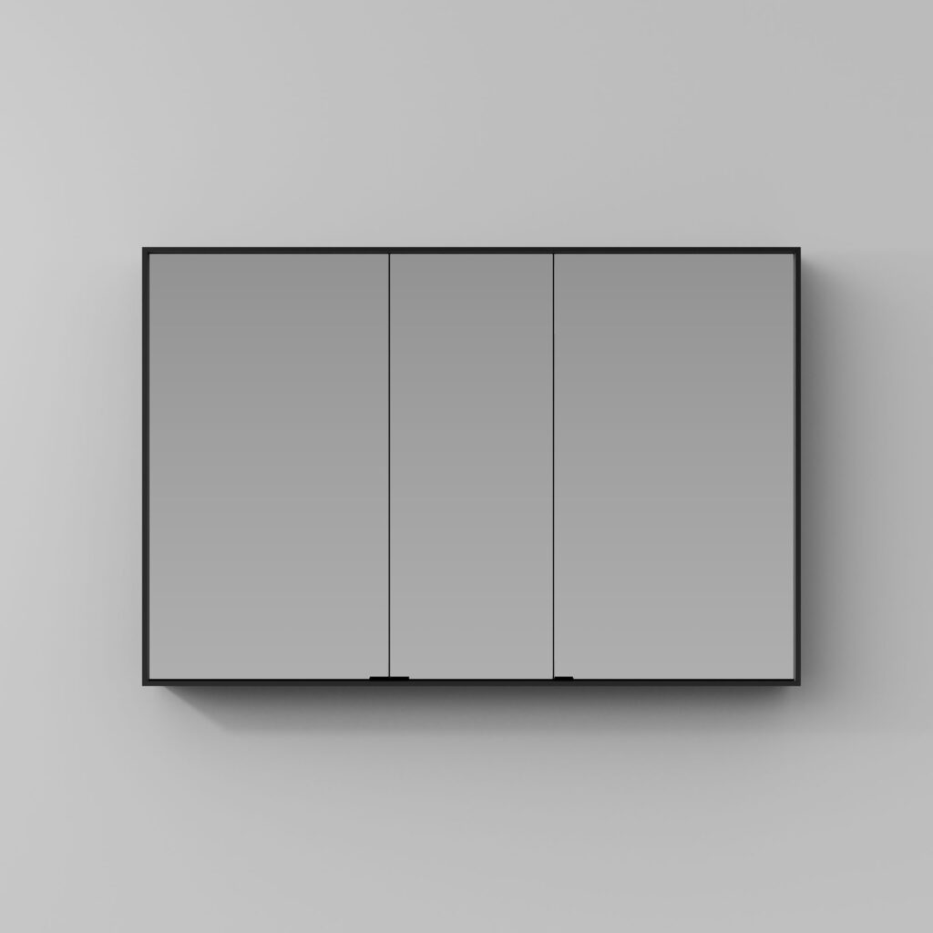 Прямоугольный зеркальный шкаф Multiplo с двумя или тремя дверцами.  - Ideagroup