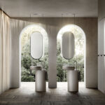 Овальное двухстороннее потолочное зеркало Beauty  - Ideagroup