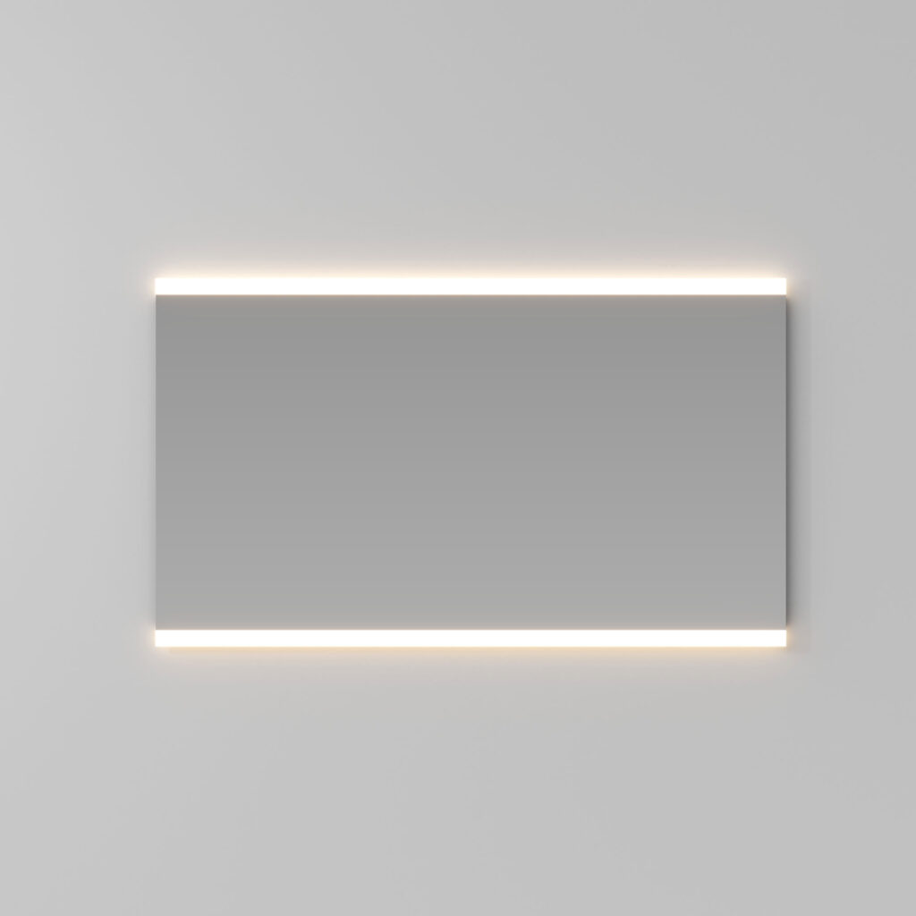 Прямоугольное зеркало Dual H.70 со встроенной подсветкой  - Ideagroup