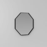 Восьмиугольное зеркало Ottagono в алюминиевой раме.  - Ideagroup