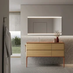 Прямоугольное зеркало Dual В 70 со встроенной подсветкой  - Ideagroup