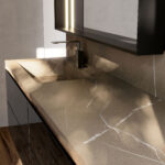 Прямоугольное зеркало Pigreco с алюминиевой рамой и встроенным освещением  - Ideagroup