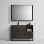 Прямоугольное зеркало Pigreco с алюминиевой рамой и встроенным освещением  - Ideagroup