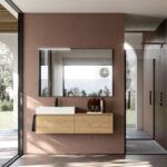 Прямоугольное зеркало SAT/SAL в алюминиевой раме c увеличением.  - Ideagroup