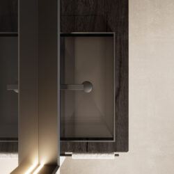 Накладная раковина Light из хрусталя  - Ideagroup