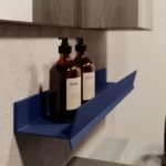 Полка Mal из алюминия с/без держателя для полотенец  - Ideagroup