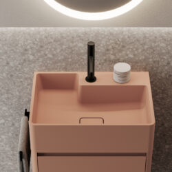 Прямоугольная раковина Seventy для столешницы из Aquatek или Aquagel  - Ideagroup